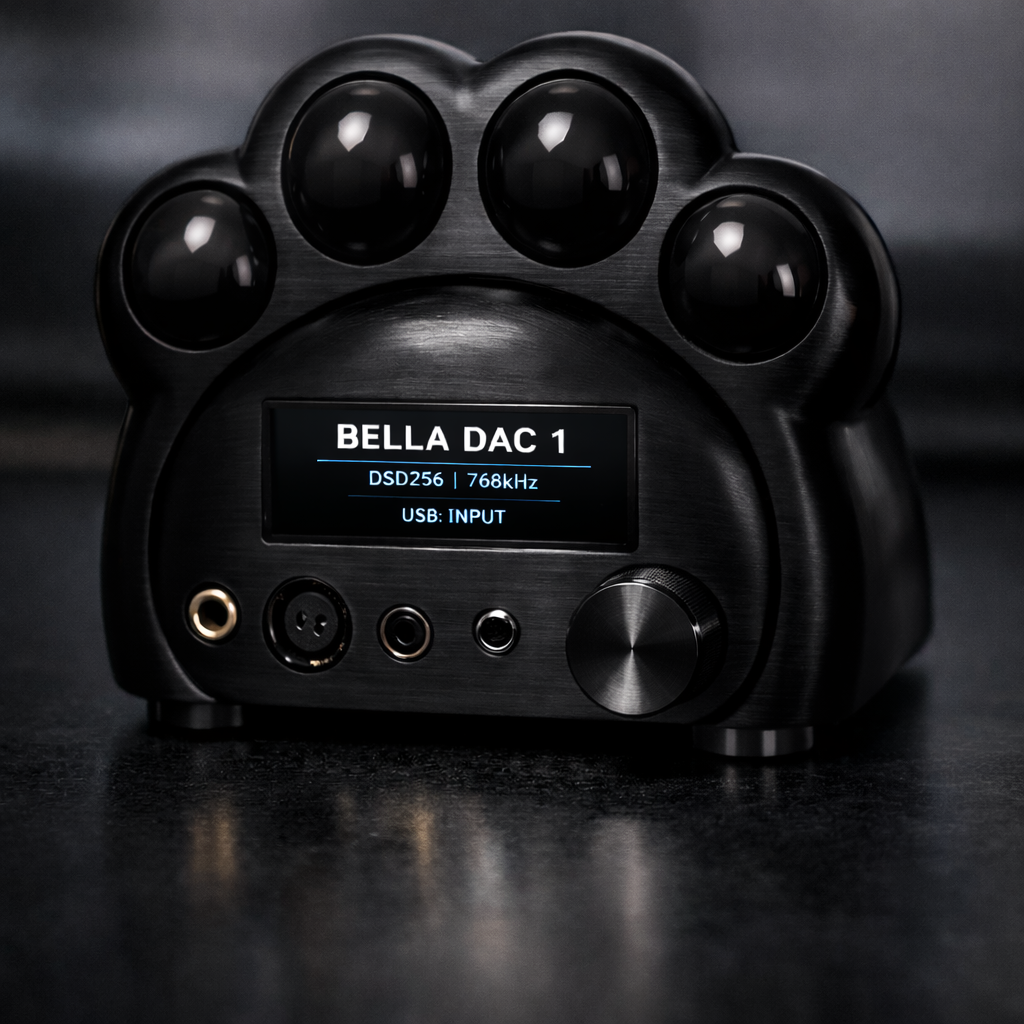 BELLA DAC 1 — Brushed Aluminium Edition concept render
