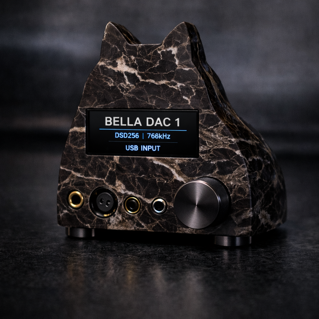 BELLA DAC 1 — Nero Portoro Edition concept render